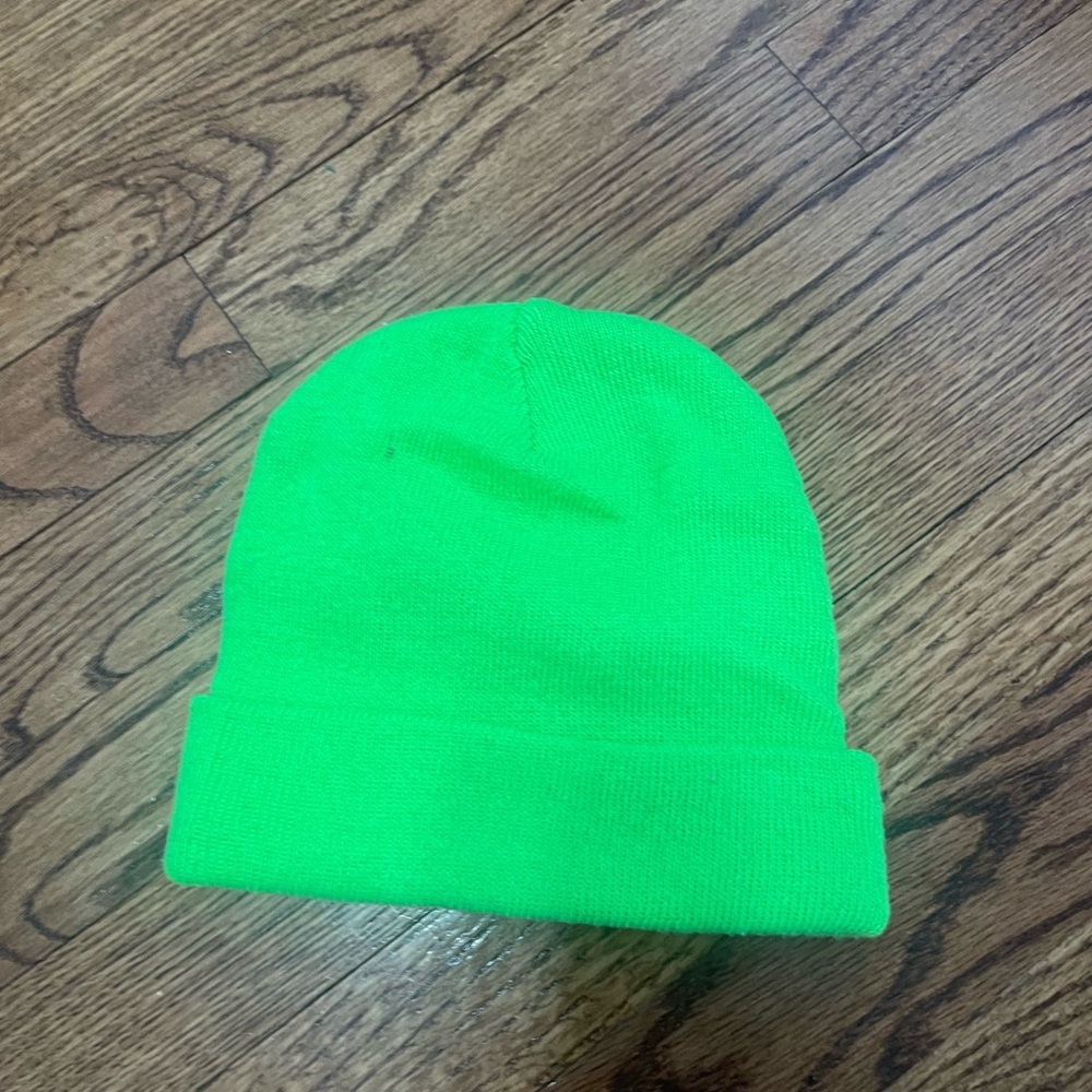 Green beanie